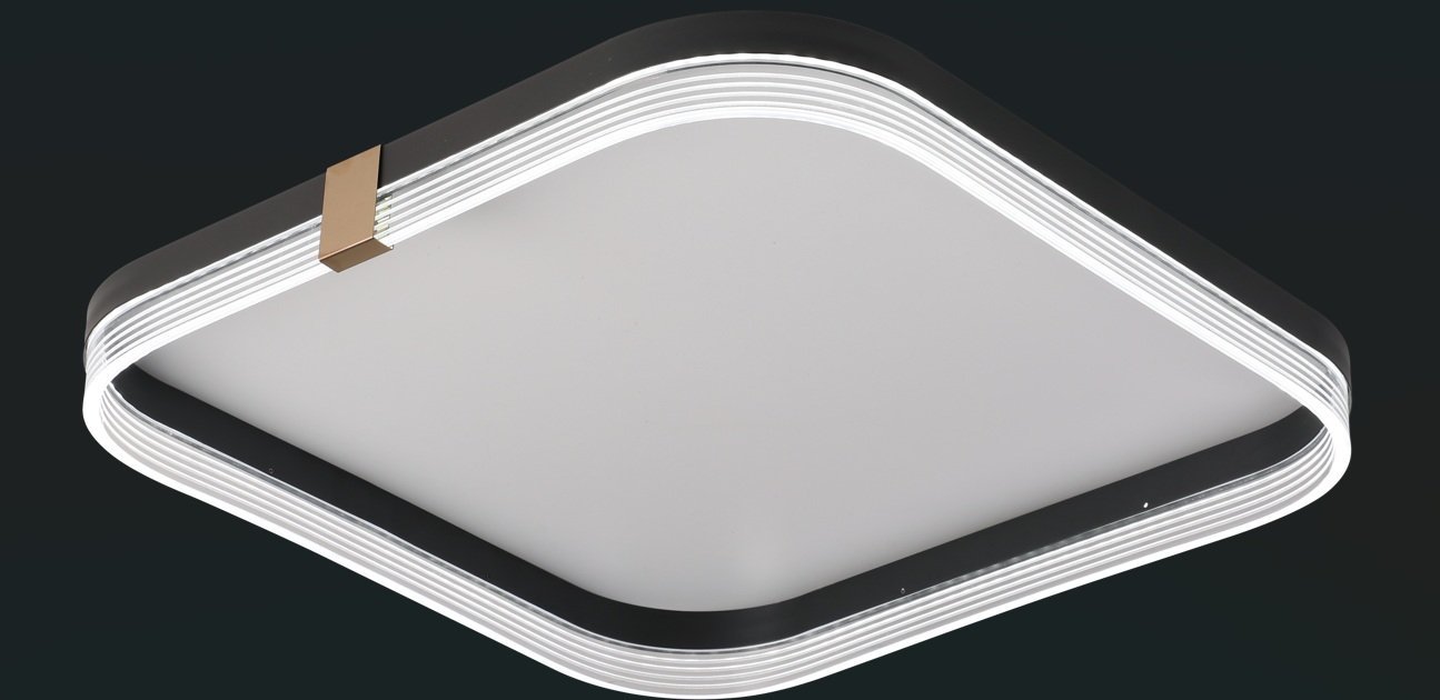PLAFON LED 48W 3000K-4000K-6500K 50X50CM NEGRO